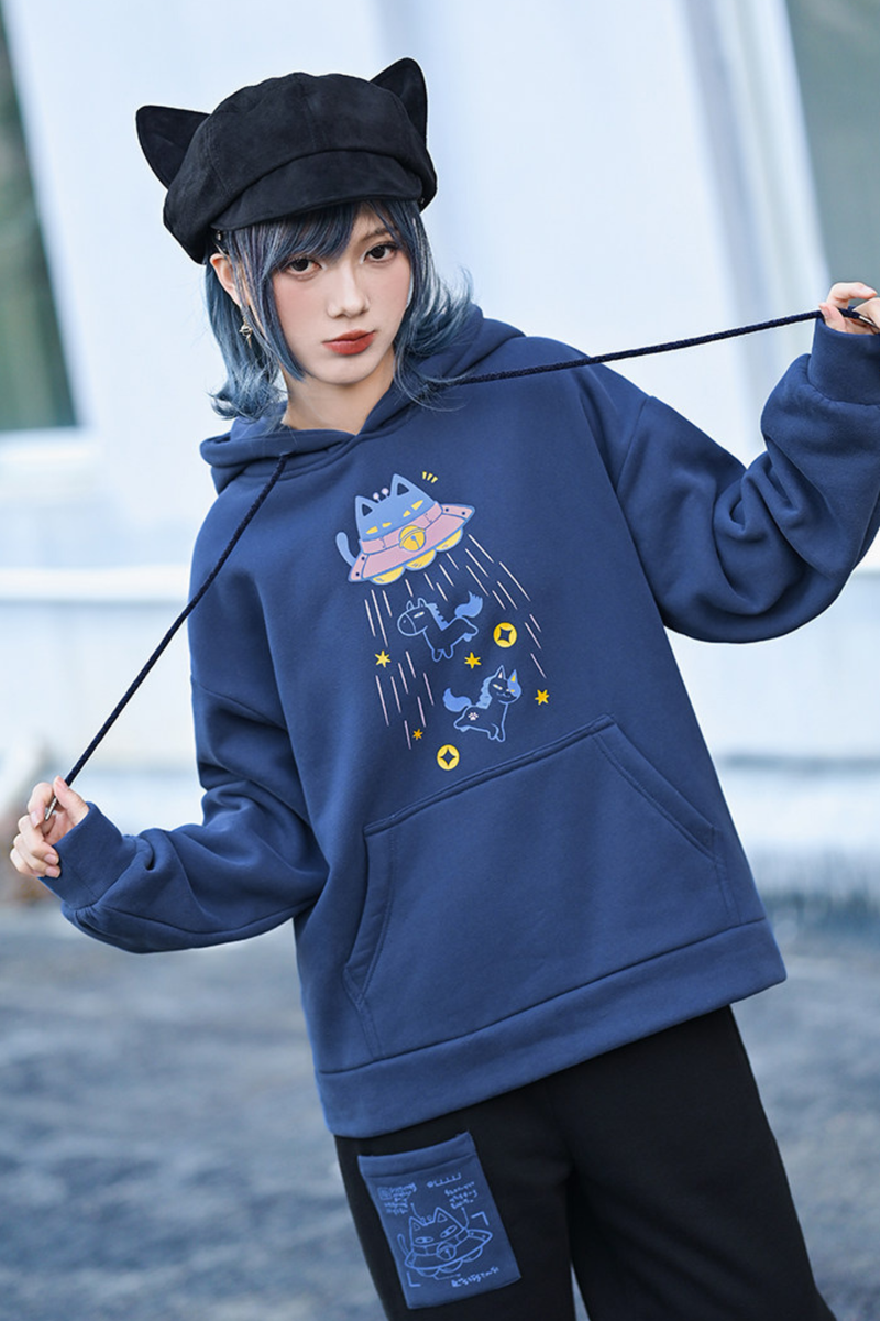 Retro Star Hoodie Sweatshirt