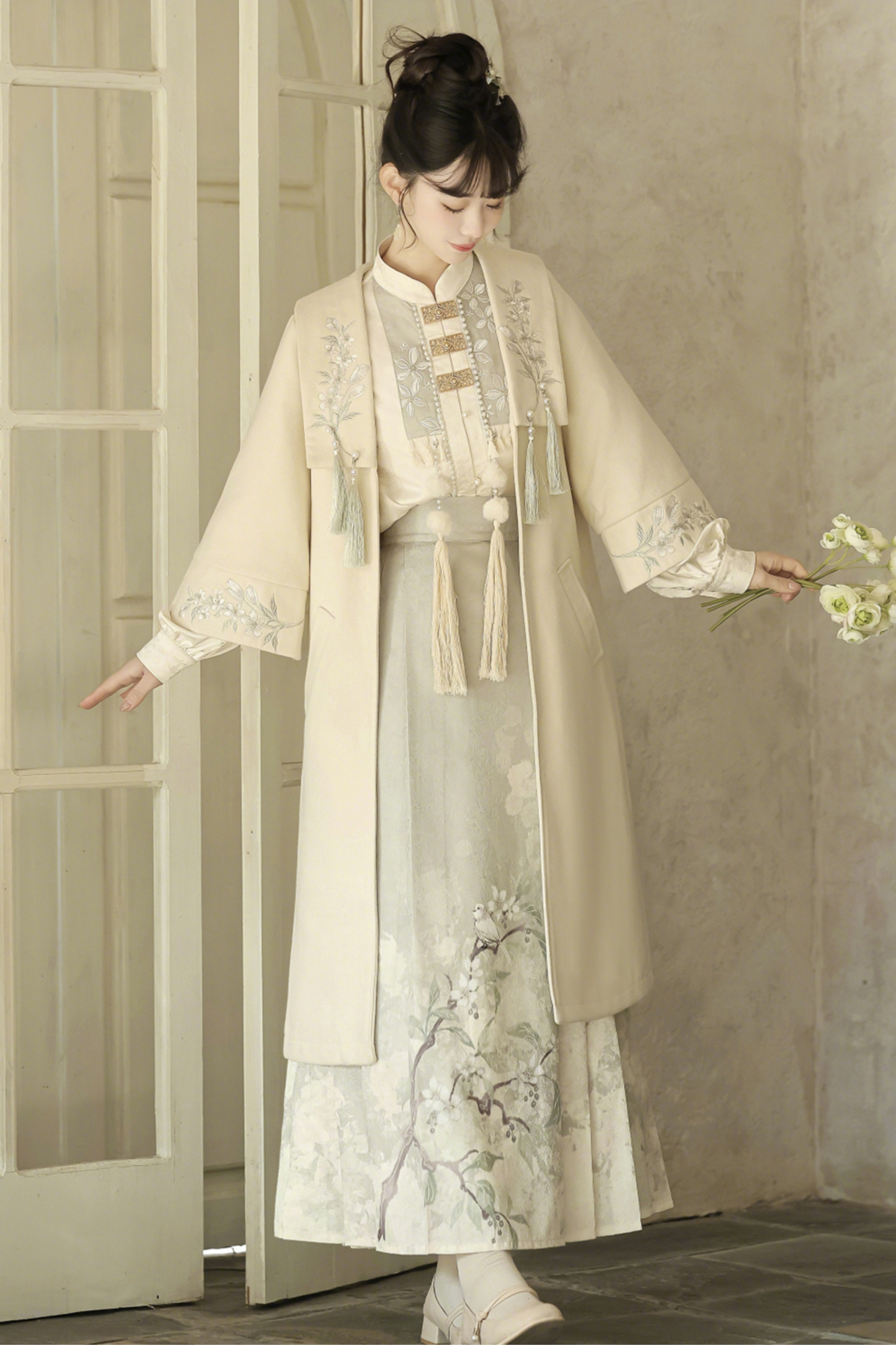Forest China Coat + Skirt + Top
