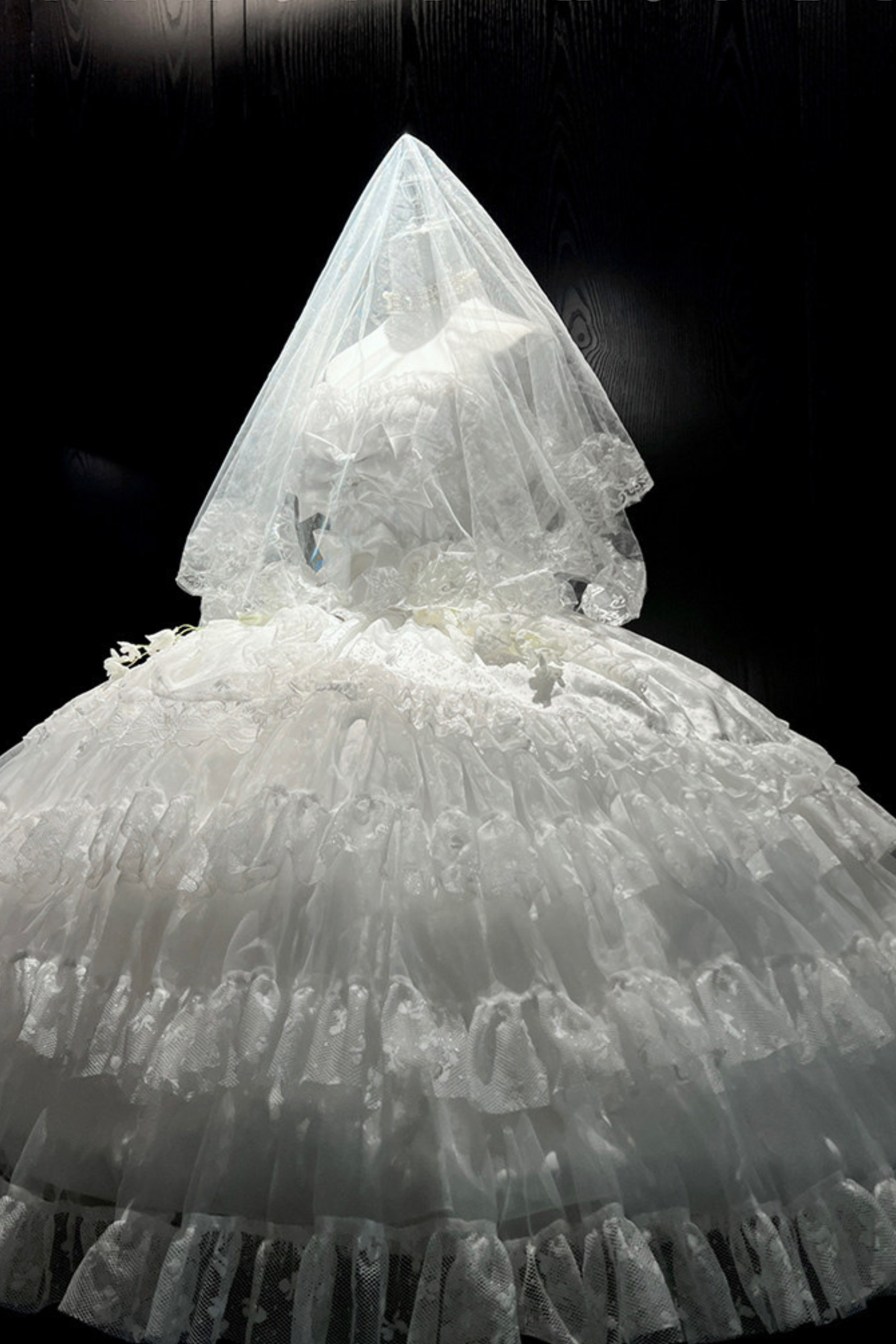 Pure Bridal Lolita Dress + Veil + Waist Belt
