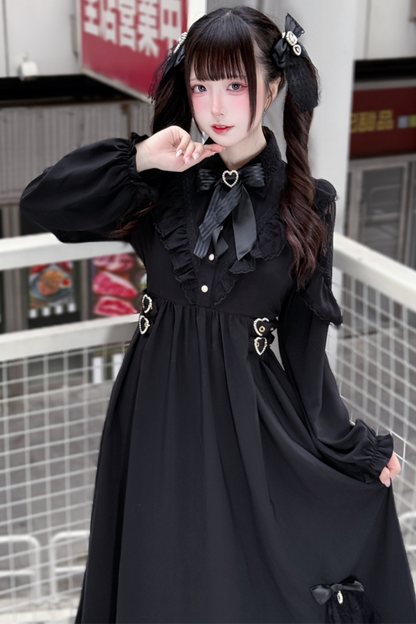 Long Dark Black Dress