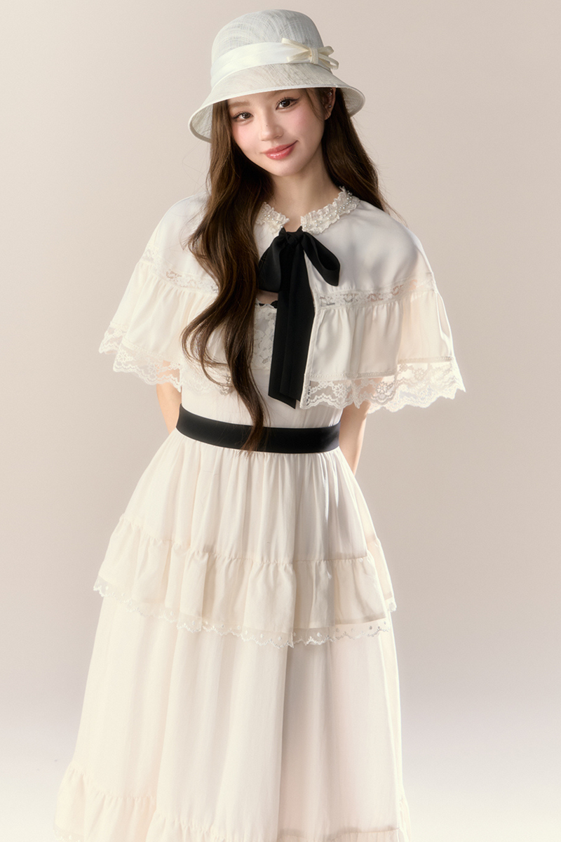 Lillian French Shawl Tiered Dress