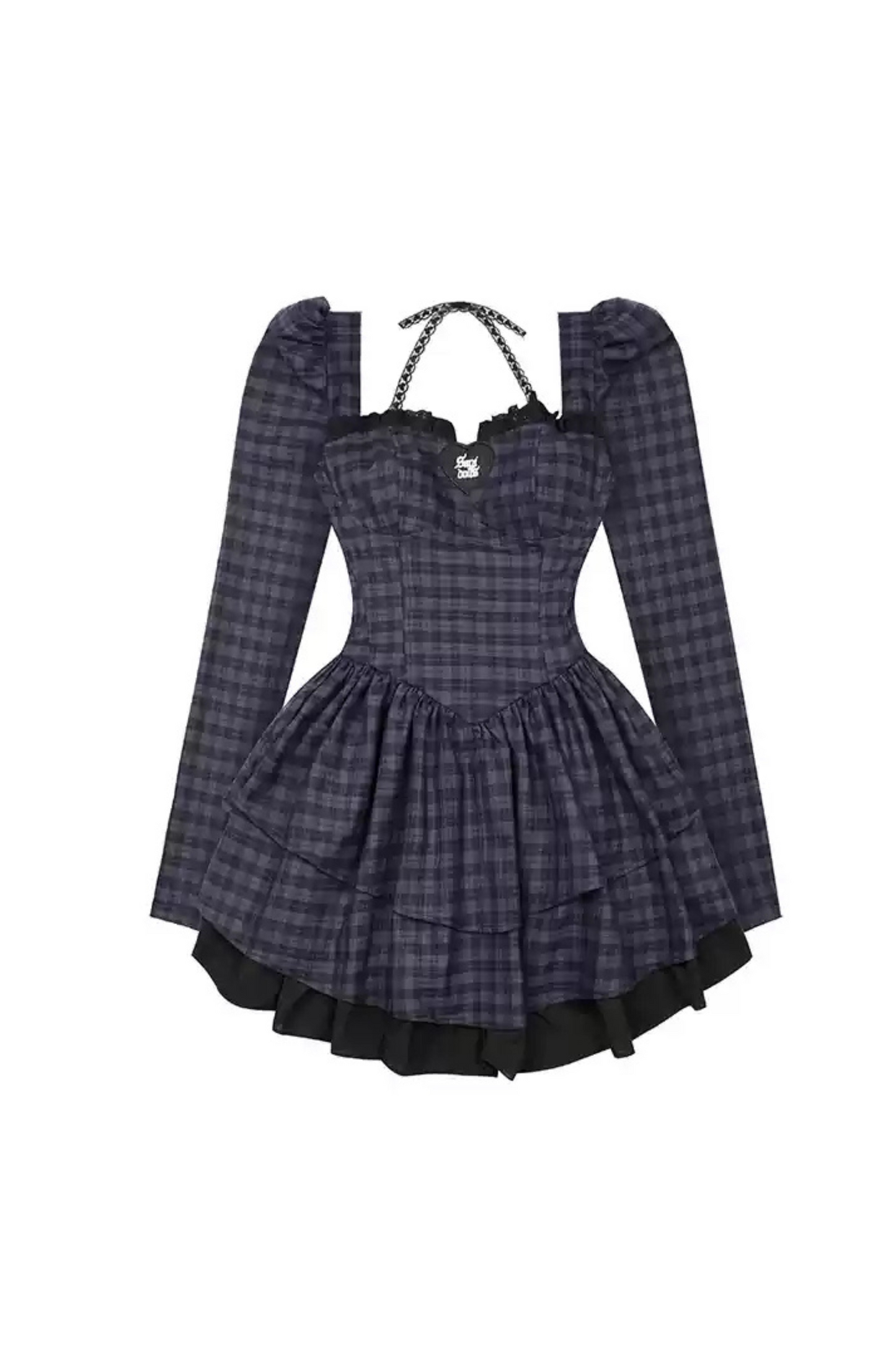 Night Princess Plaid Dress