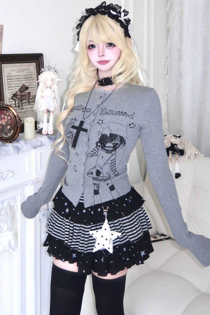 Gothic Girl Slim Slimming Top