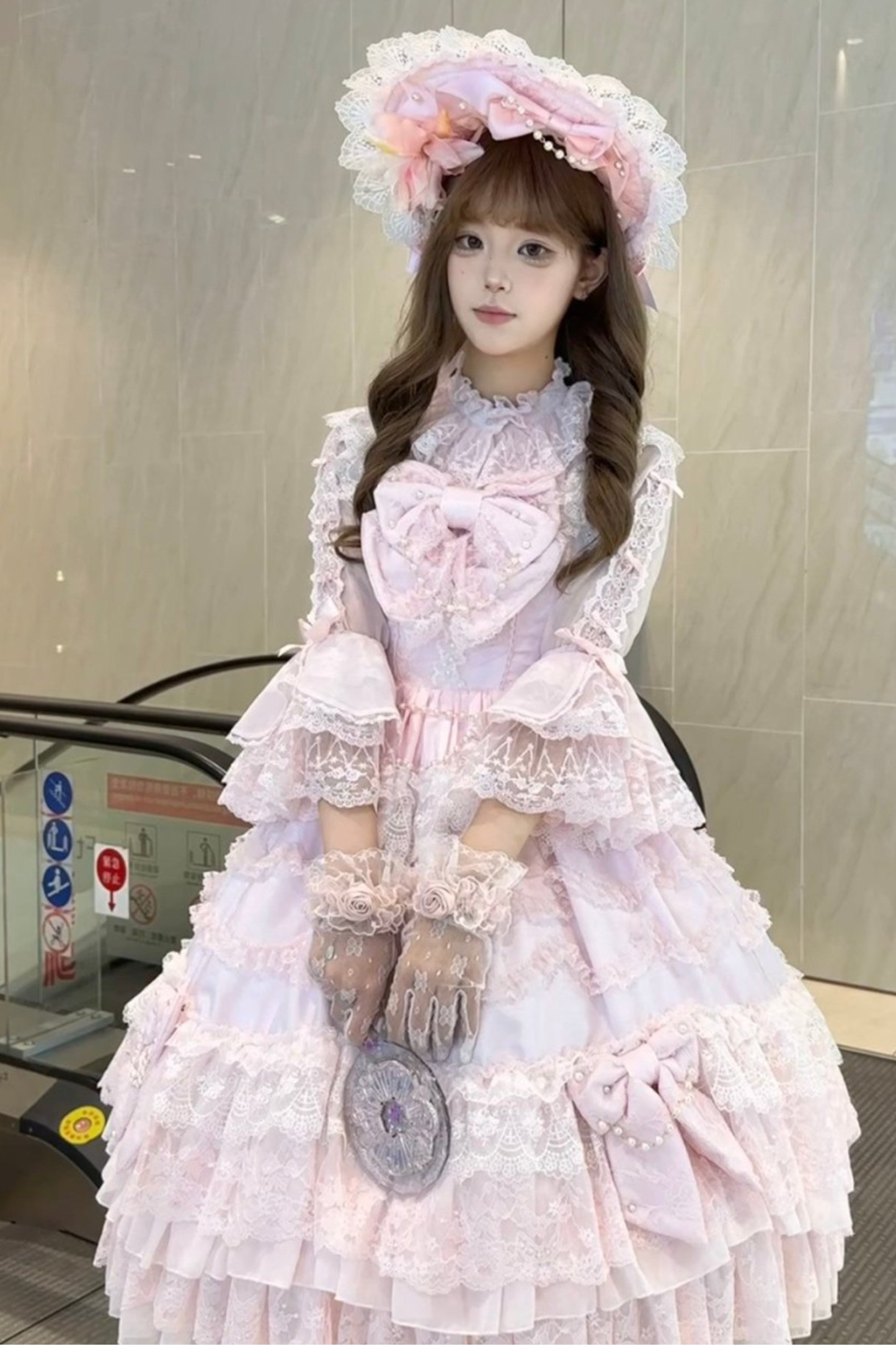 Sweet Ribbon Chiffon Lolita Blouse
