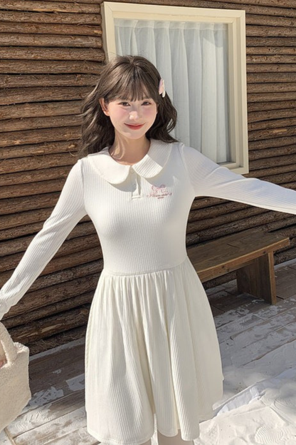 Milk Doll Color French Knit Dress