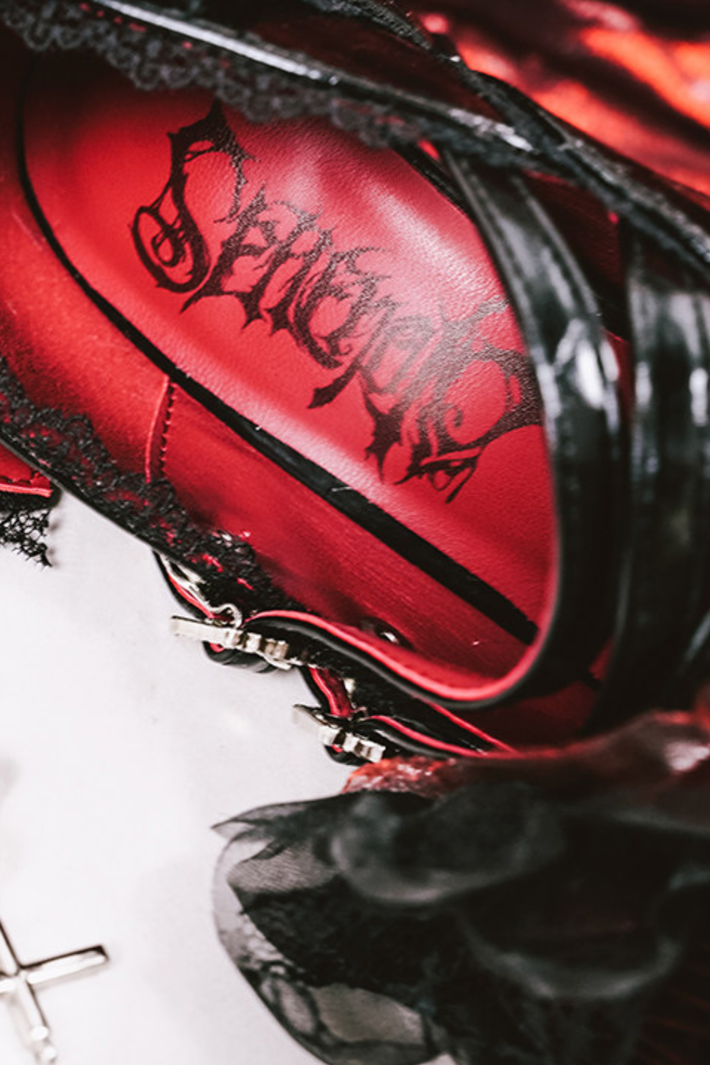 Dark Cross Gothic Heels
