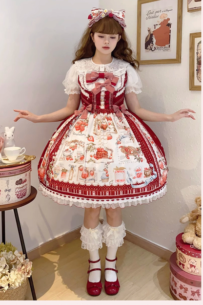 Strawberry Manor Lolita Suspender Dress