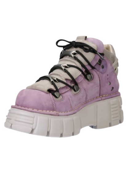 11-colors Punk Rock Retro Leather Metal Power Sole Sneaker