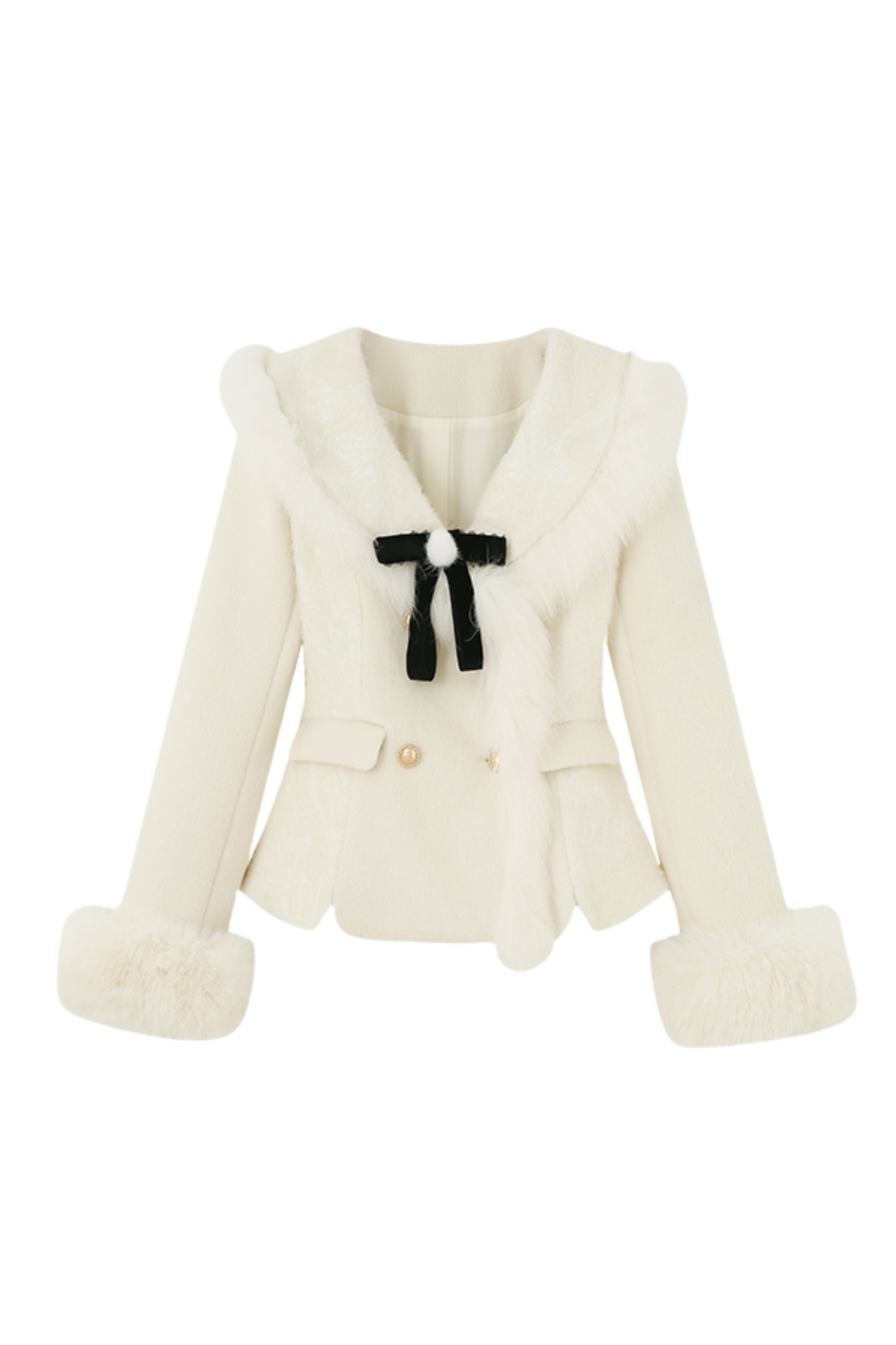 Sweet Girly Pure Top + Fur Skirt
