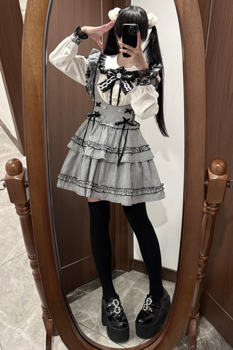 Doll Shirt + Ruffle Sass Skirt