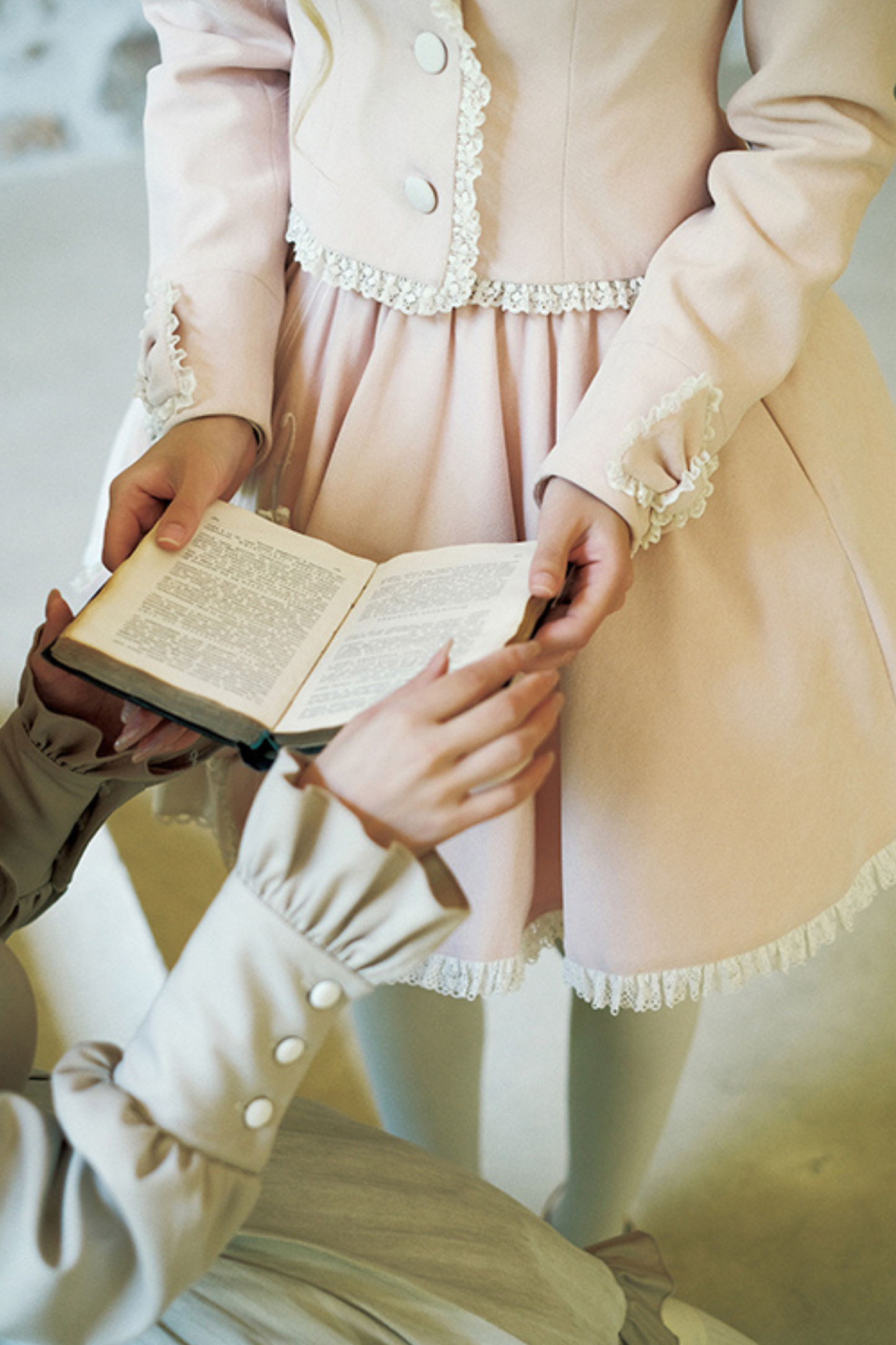 [pre-order] Retro College Lolita Dress + Sweet Ribbon Set