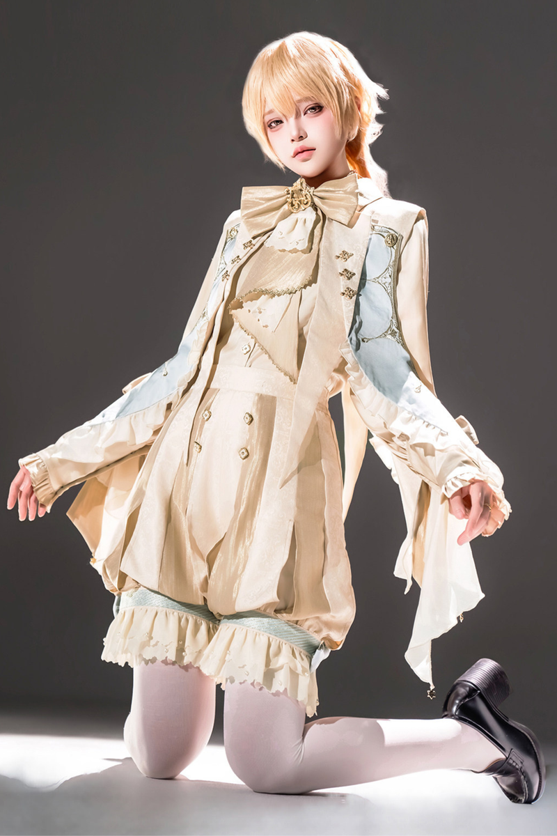 Fairy Tale Prince Lolita Top + Pants + Fake Collar