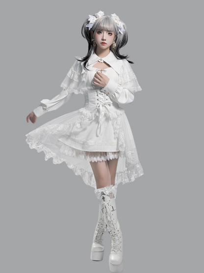 Vampire Princess Sp Dress + Corset Tulle Lace Skirt