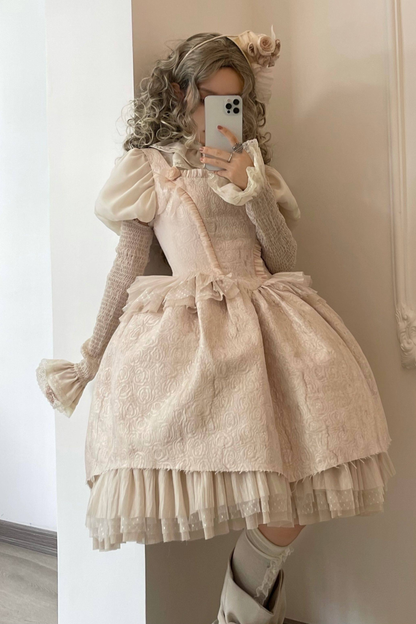 Silk Cotton Ruffle Collar Blouse + Sleeves