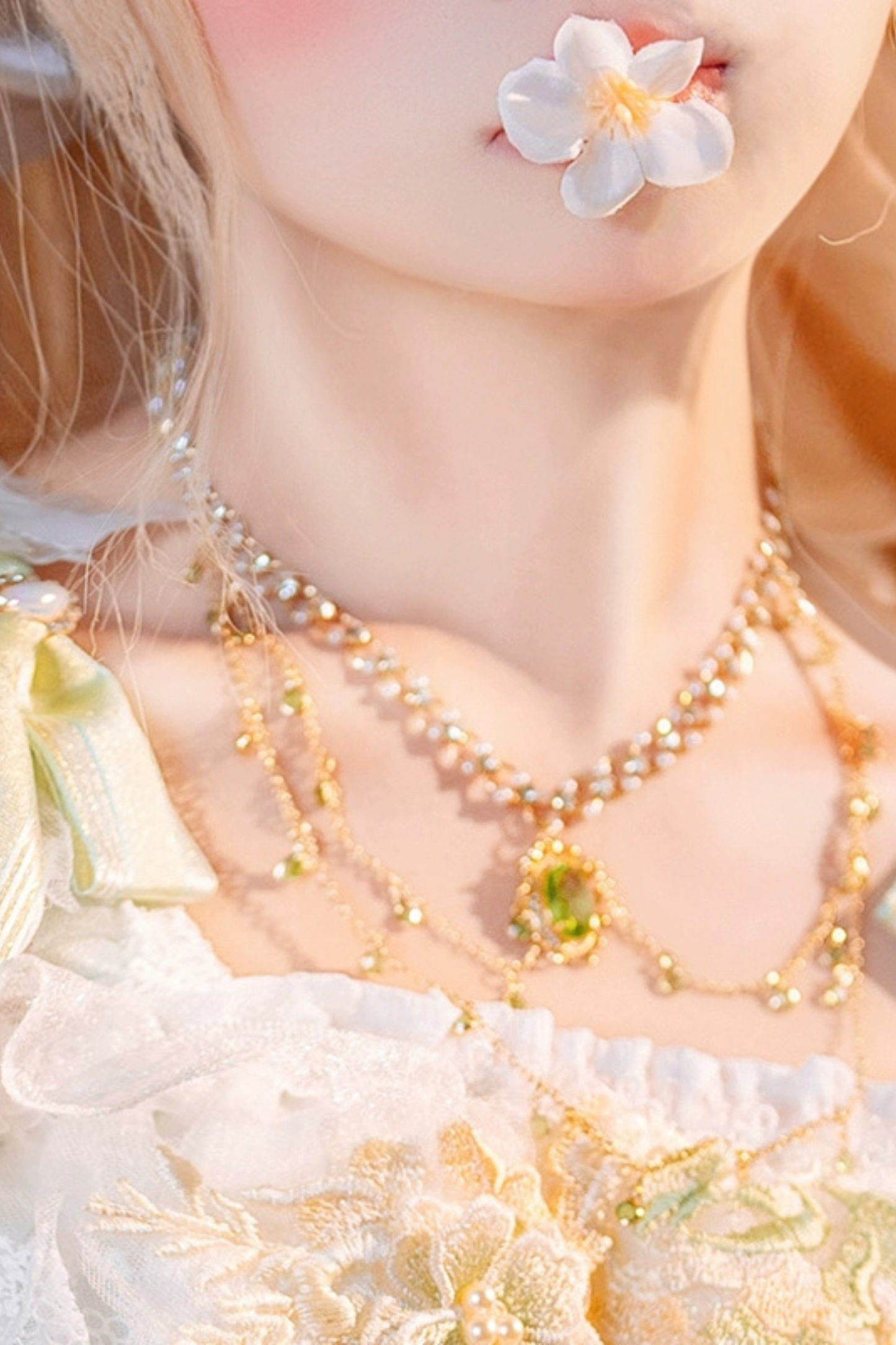 Forest Illusion Bridal Hat + Necklace