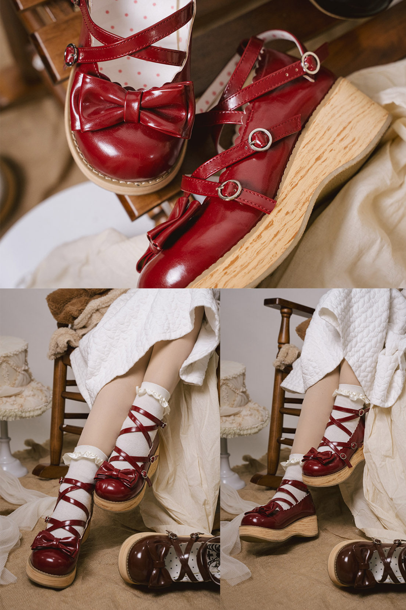Ribbon Flat Lolita Shoes
