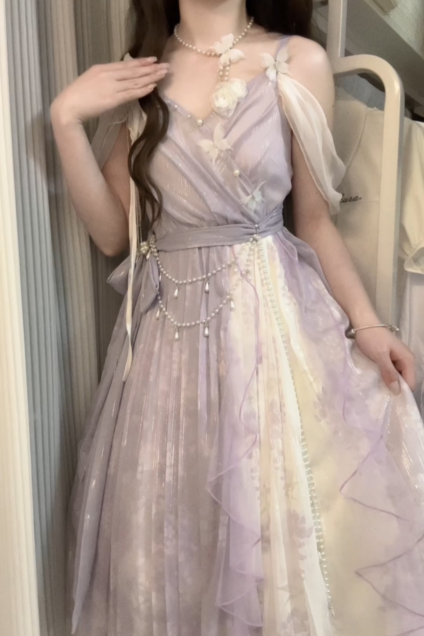 [pre-order] Sweet Girly Dress + Shawl + Necklace