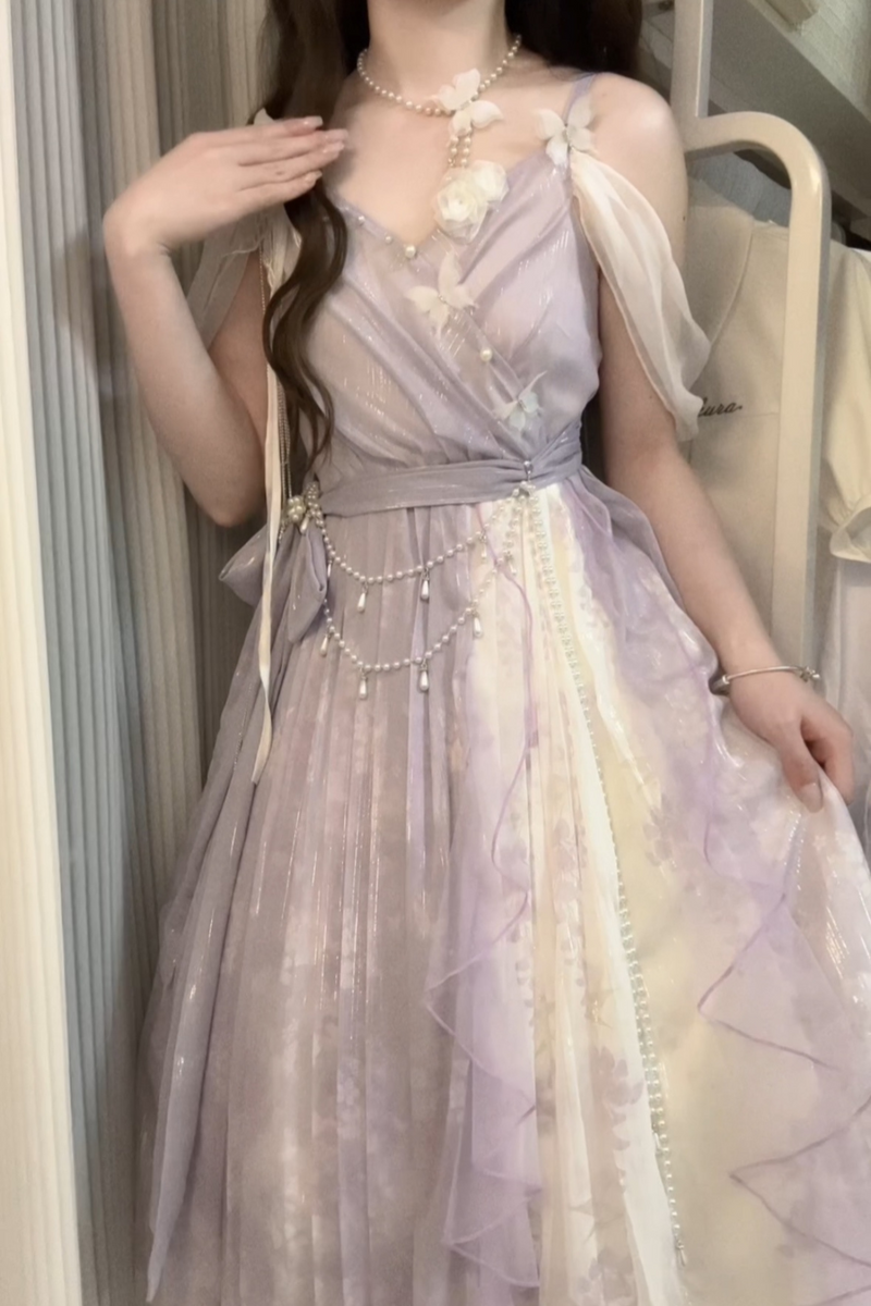 [pre-order] Sweet Girly Dress + Shawl + Necklace