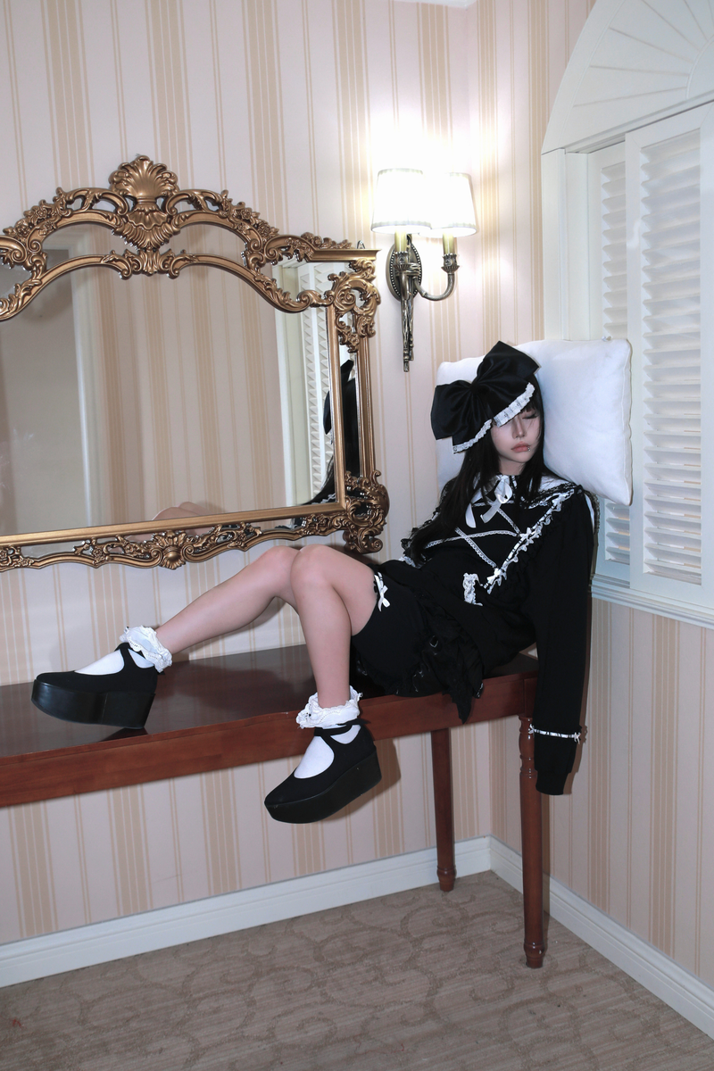 Lace Sweet Gothic Sweat Top + Pants