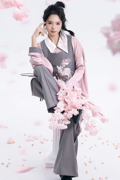 Sakura Rhythm Hunt Vest + Shirt + Skirt + Pants + Accessories