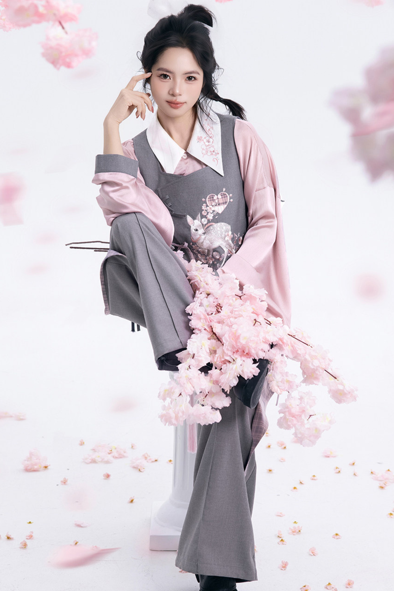Sakura Rhythm Hunt Vest + Shirt + Skirt + Pants + Accessories