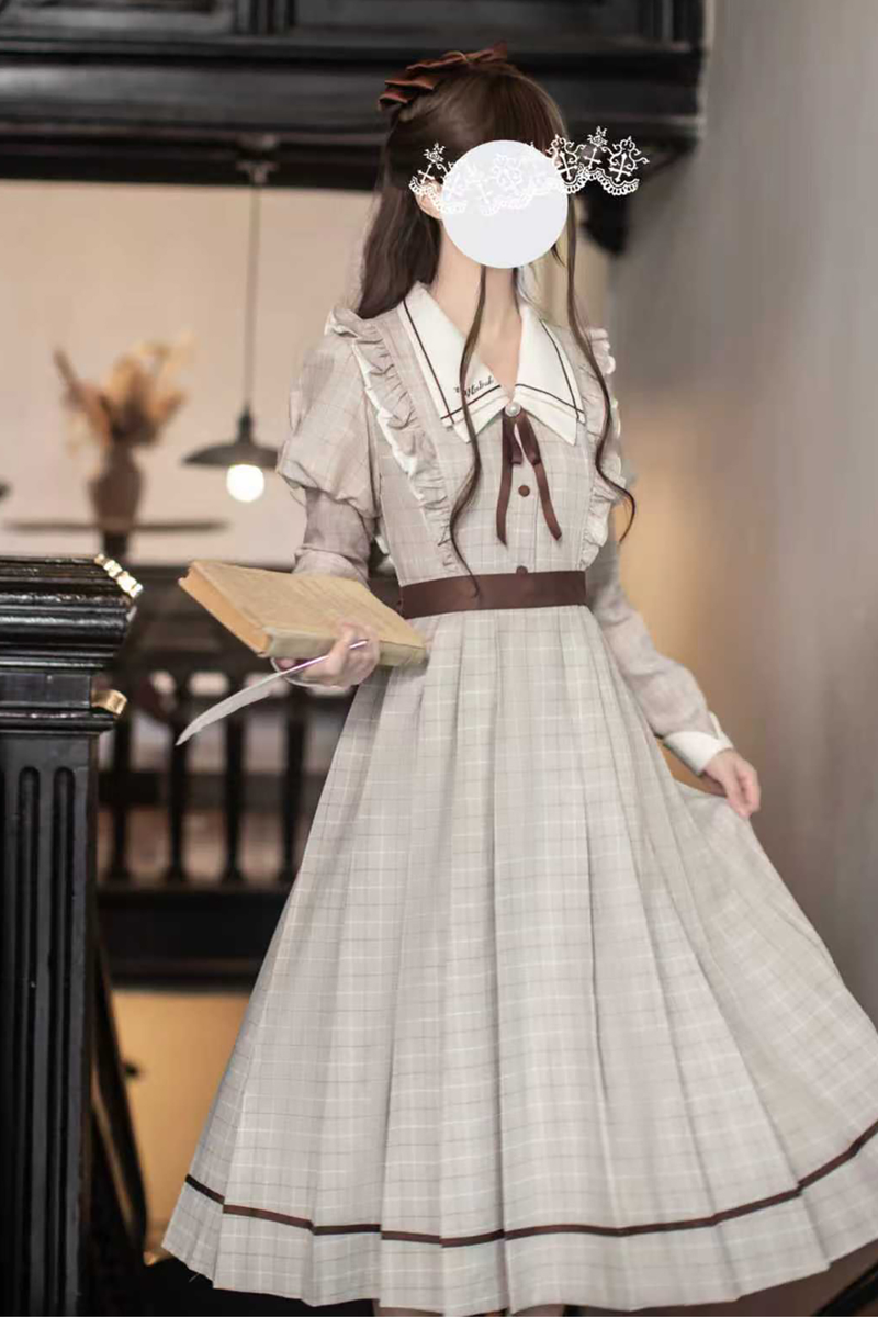Preppy Style Retro Dress
