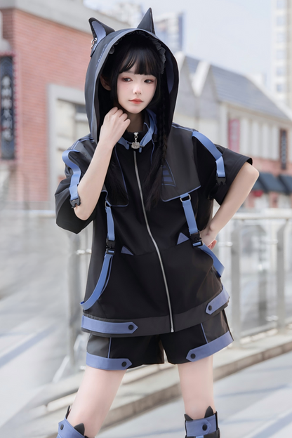 Cyber Wildcat Jacket + Shorts + Leg Covers