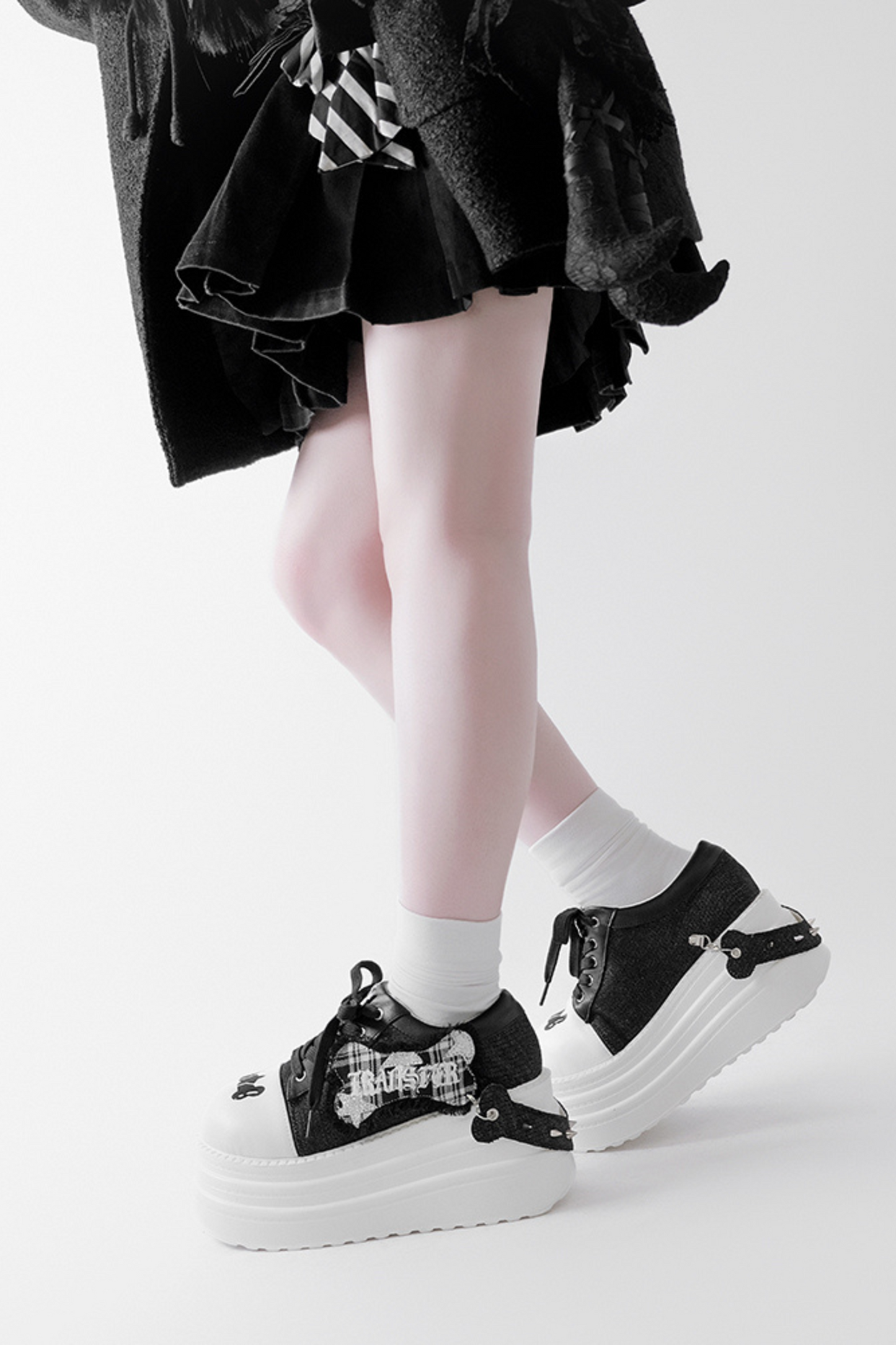 Rock and Roll Subculture Platform Sneakers