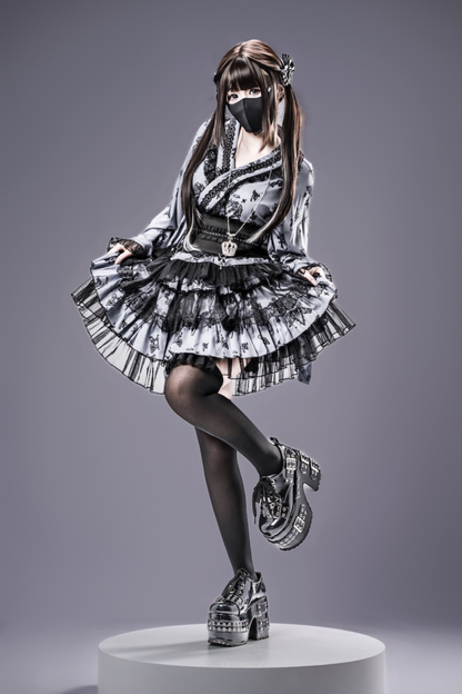 Galaxy Dark Lace Dark Kawaii Yukata