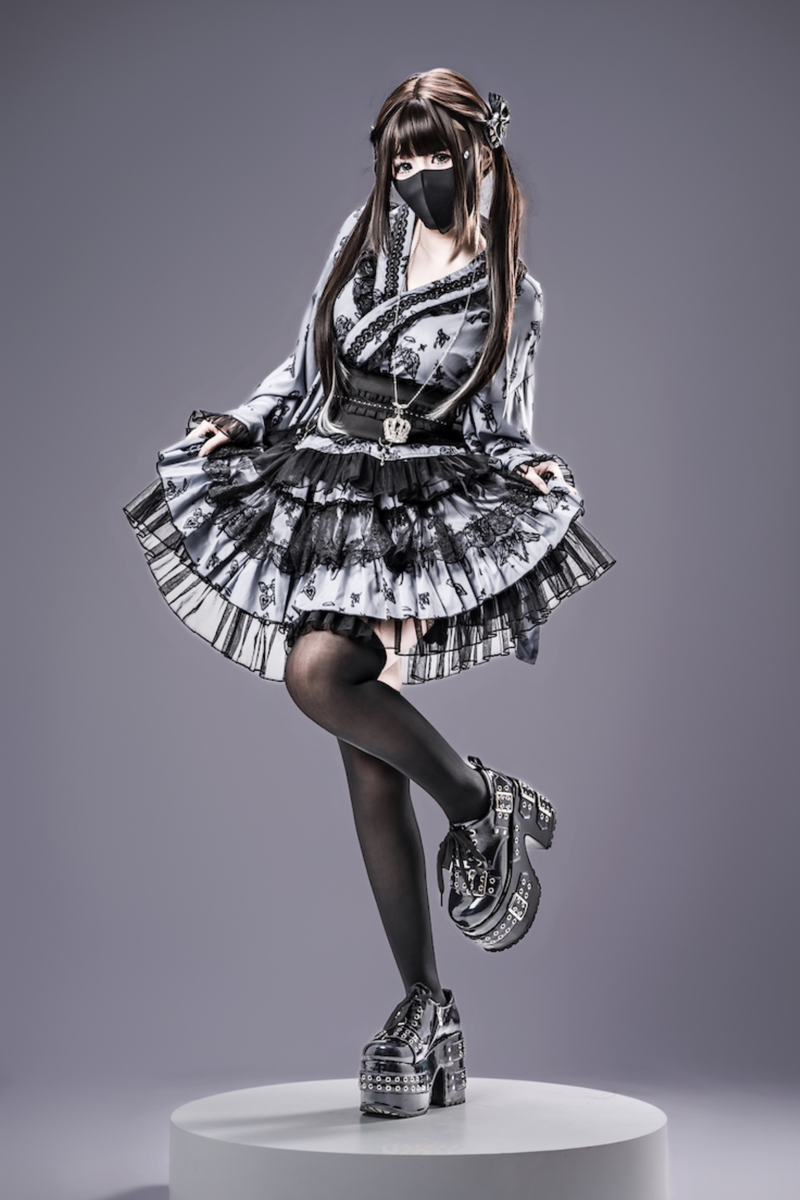Galaxy Dark Lace Dark Kawaii Yukata