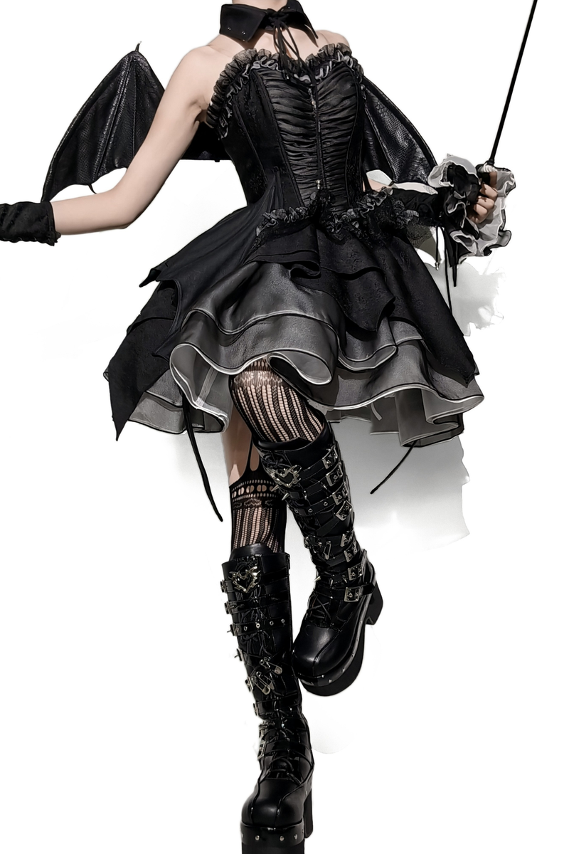 Dark Belt Design Boots
