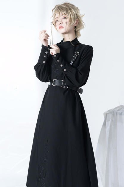 Retro Mode Stand Collar Blouse