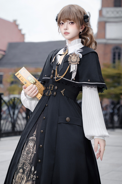 Dragon Aria Lolita Cape Coat + Top + Skirt