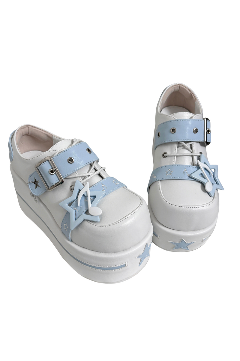 [pre-order] Star Melody Punk Strap Platform Shoes