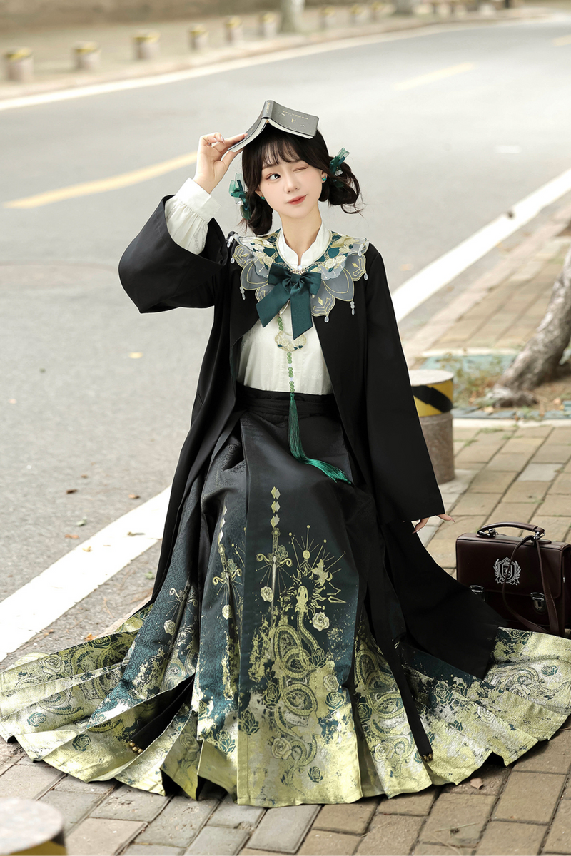 Neverland Dark Retro Flower Chinese-style Set