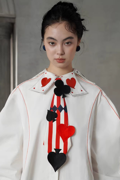 Playing Card Fantasy Color Blouse