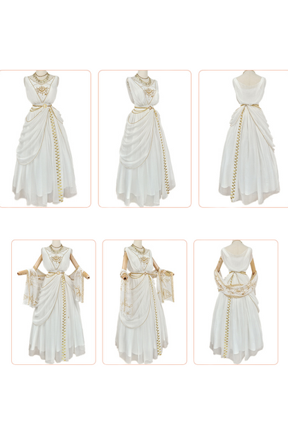 Exotic Kula Jsk With Waist Chain + Shawl + Bracelet + Necklace