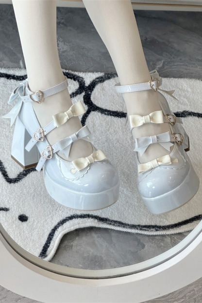 Biscuit Lolita Ribbon Shoes
