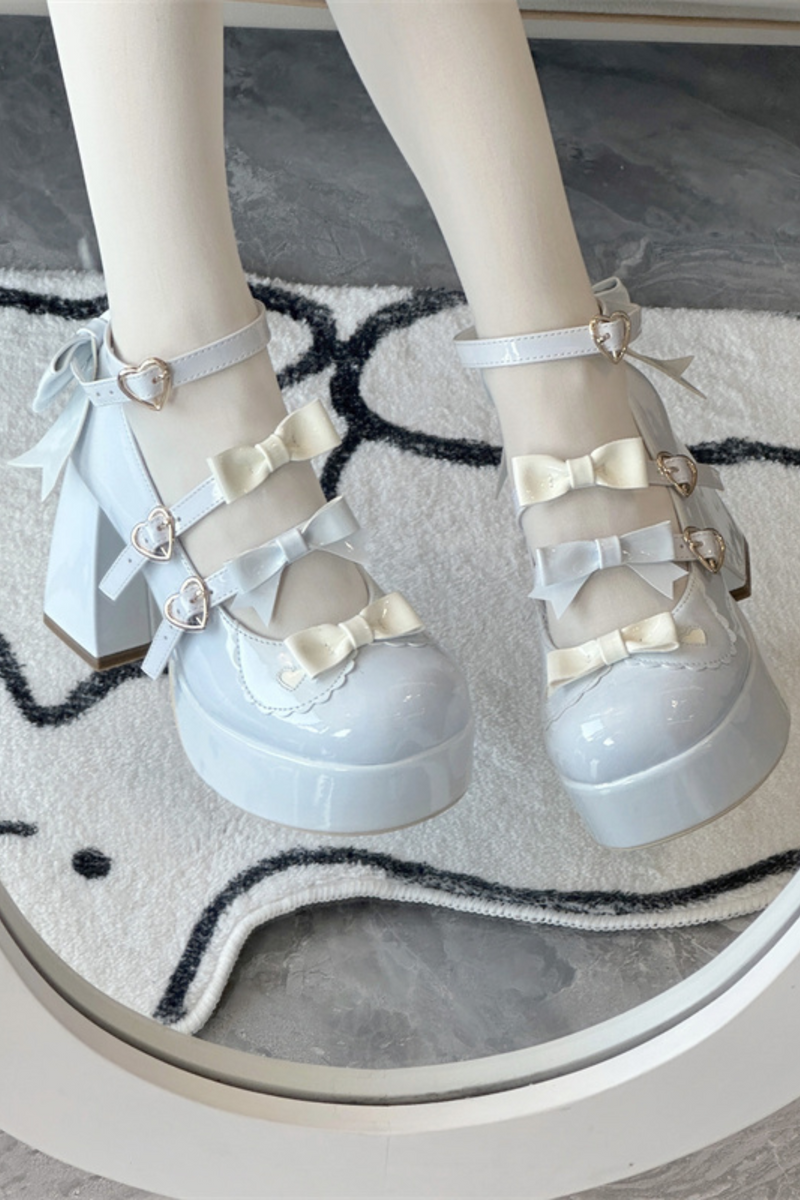 Biscuit Lolita Ribbon Shoes