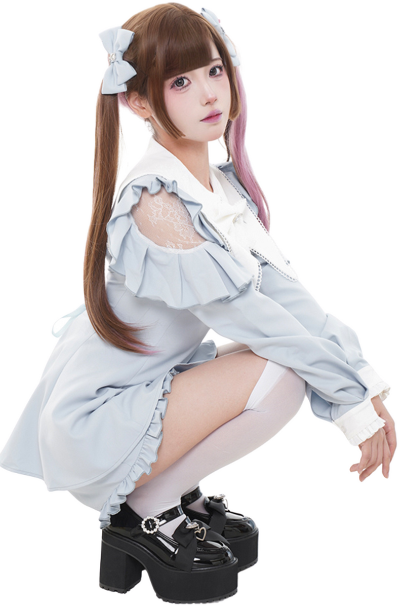 Sweet Pure Doll Peplum Top + Shorts