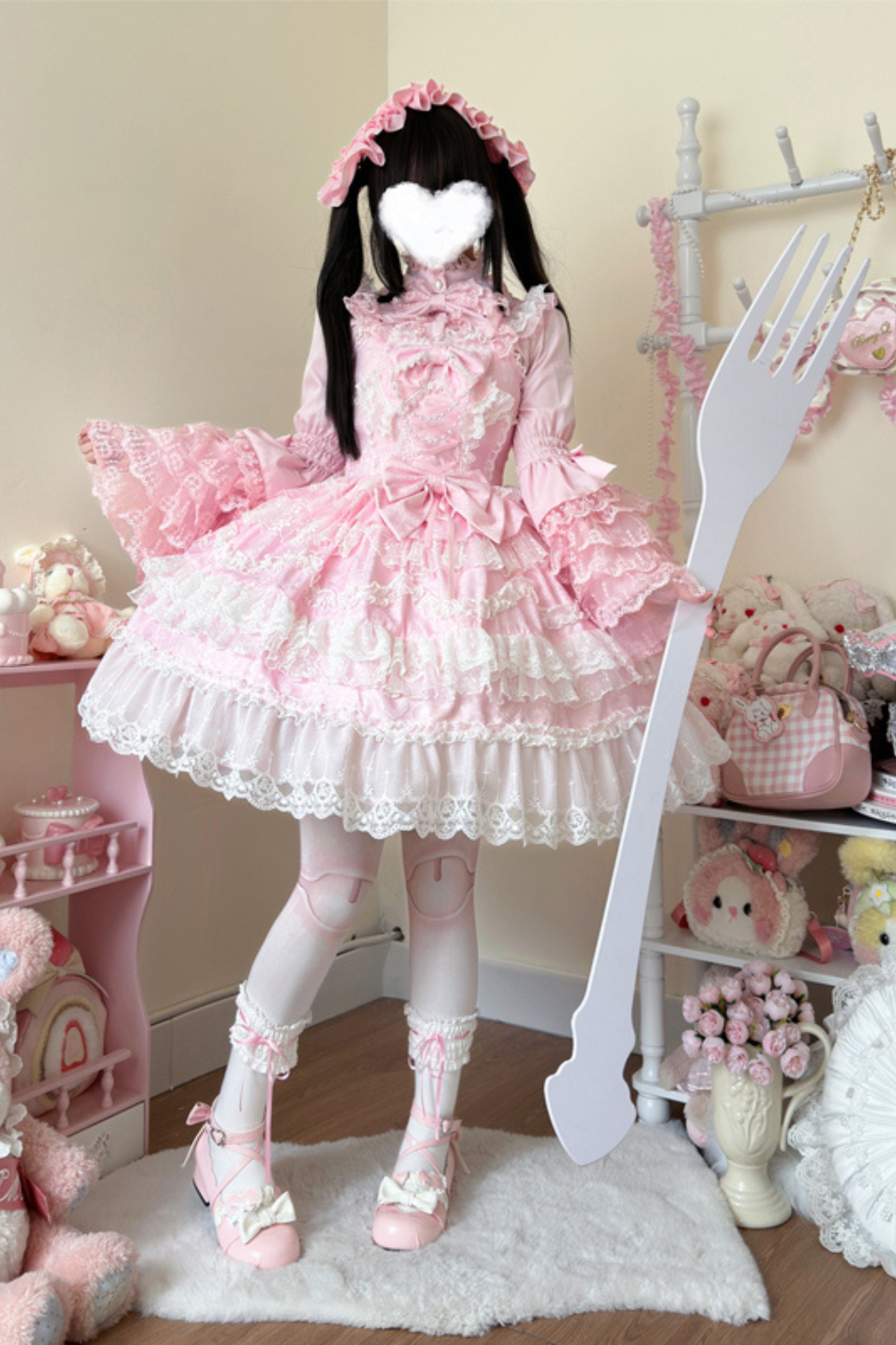 [pre-order] Heart Throbbing Lolita Dress + Ruffle Blouse