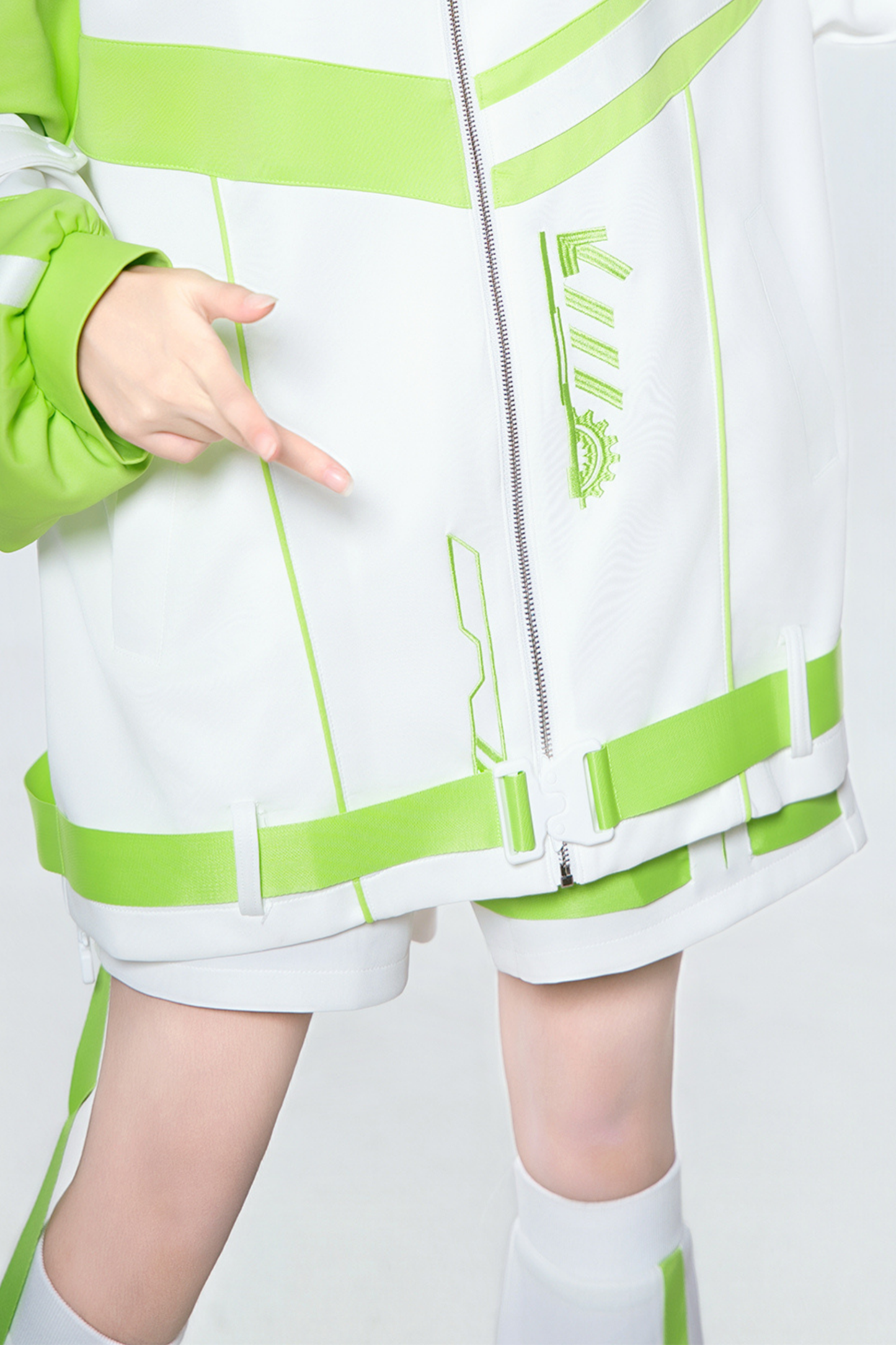 Cyber Subculture Jersey Jacket + Shorts + Leg Covers