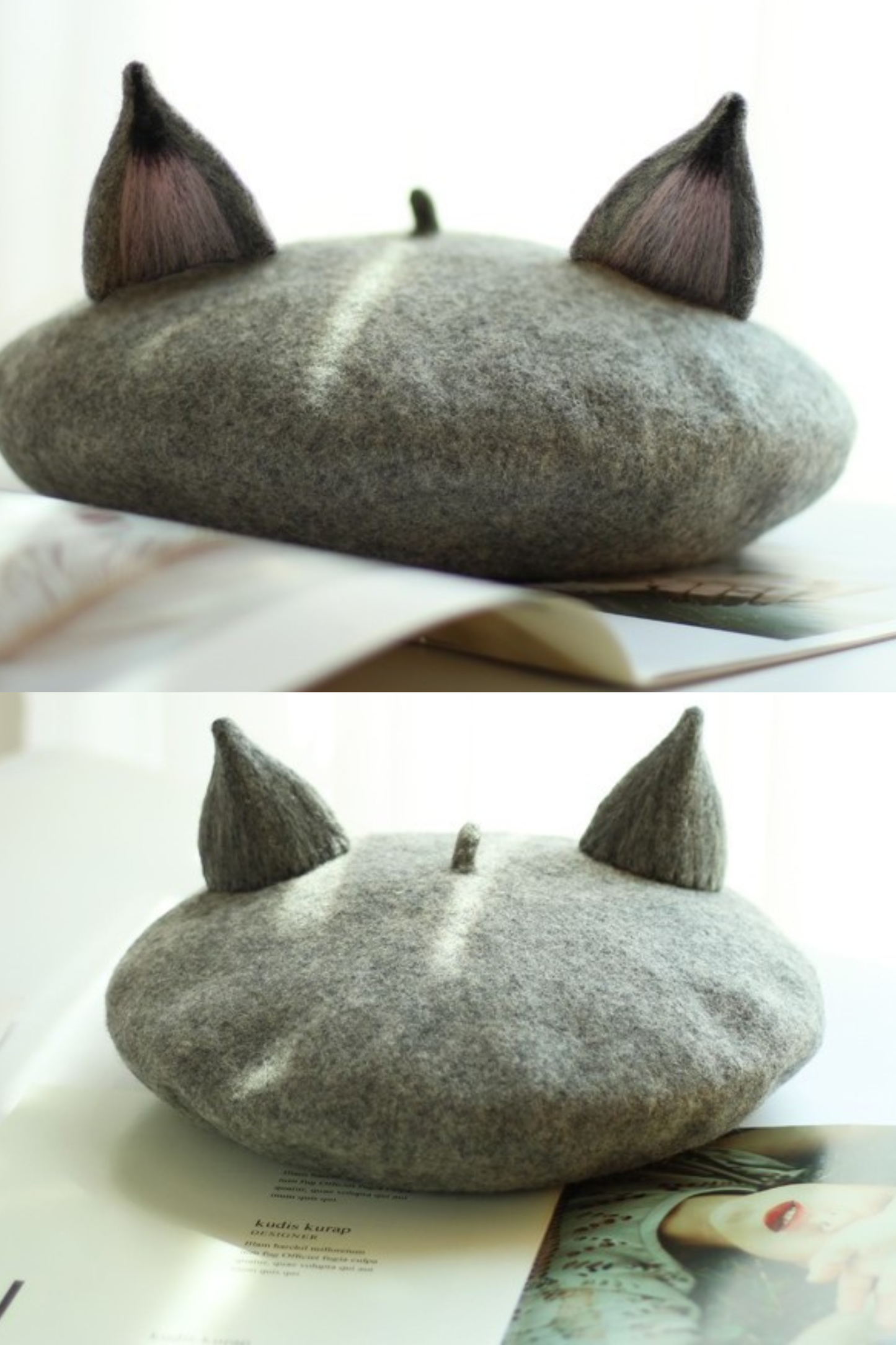 Wool Felt Fox Beret
