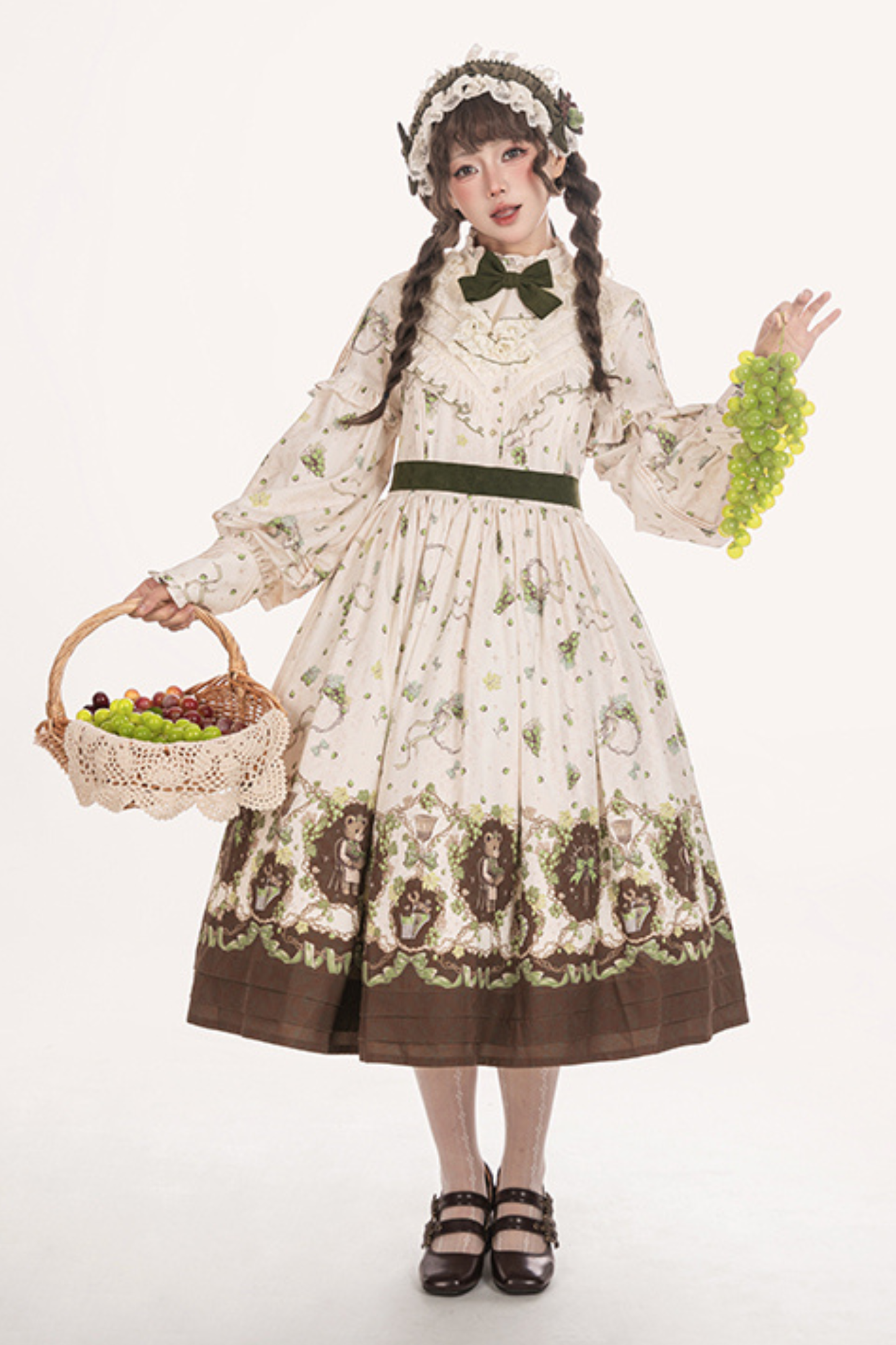 Winery Retro Bear Lolita Dress