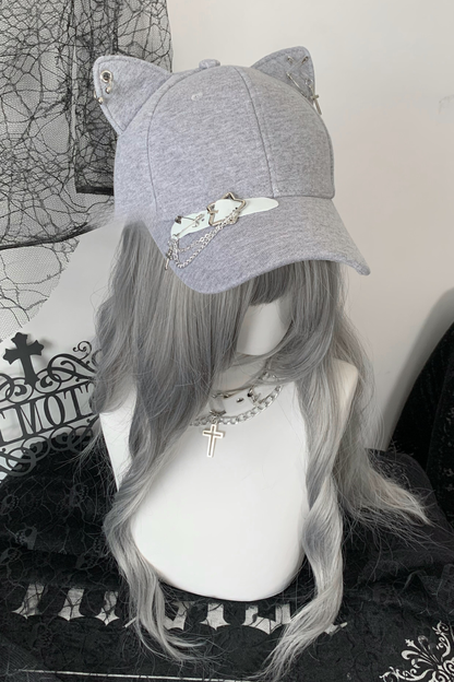 Cat Ear Metal Baseball Cap