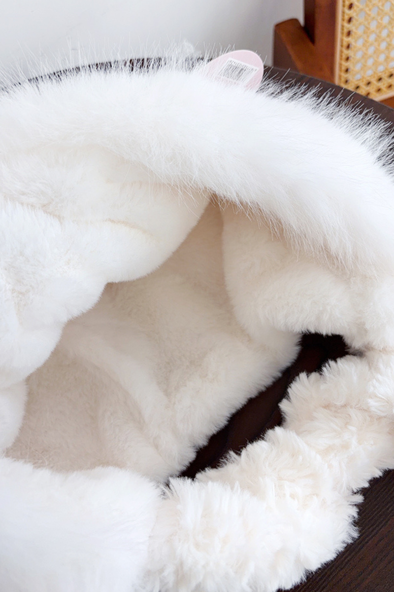 Lamb Fur Hat + Scarf
