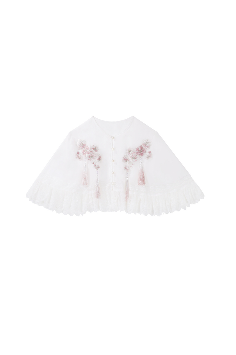 Sweet Flower Shawl + Blouse + Skirt
