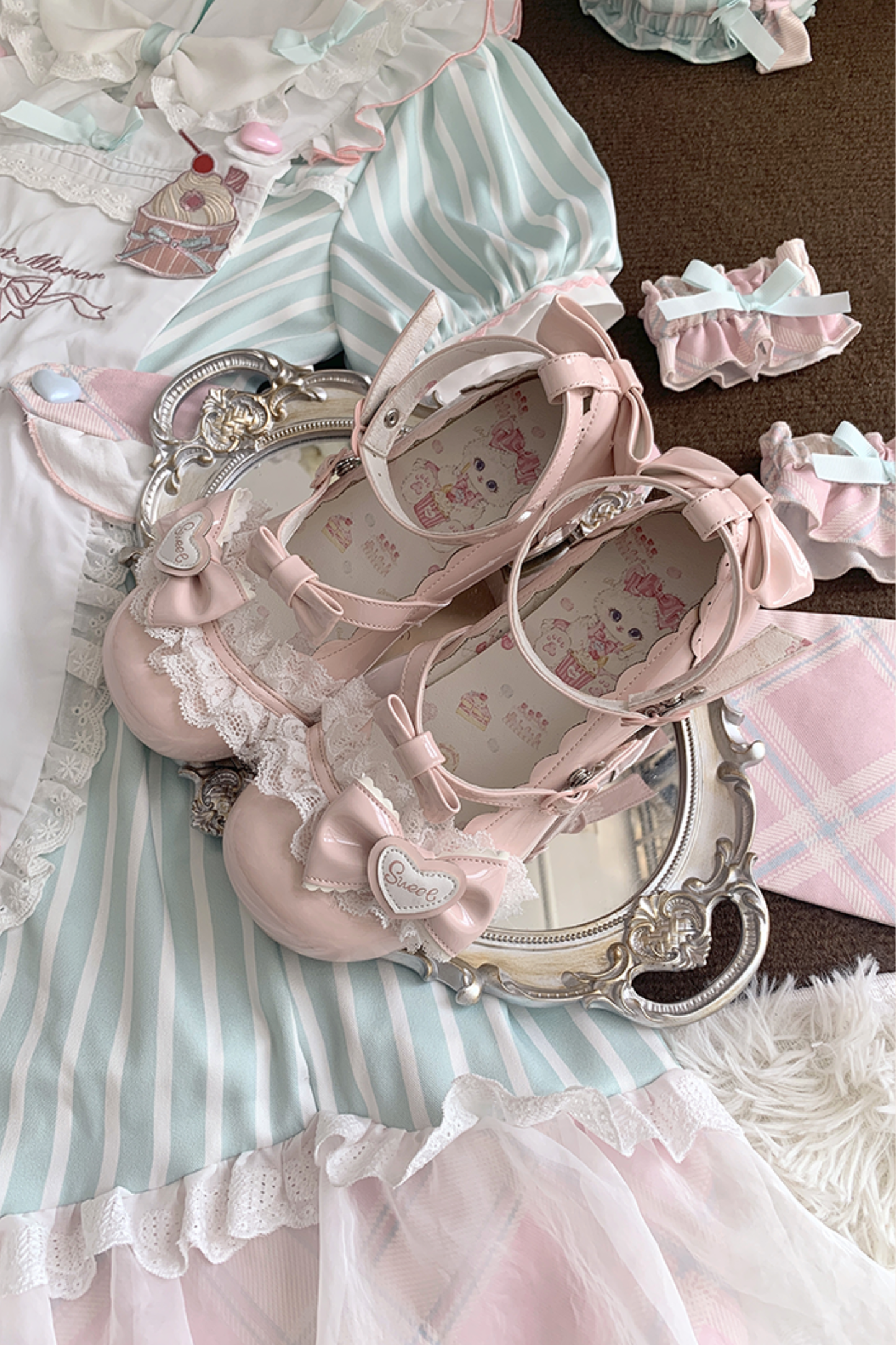 Lace Ribbon Lolita Shoes