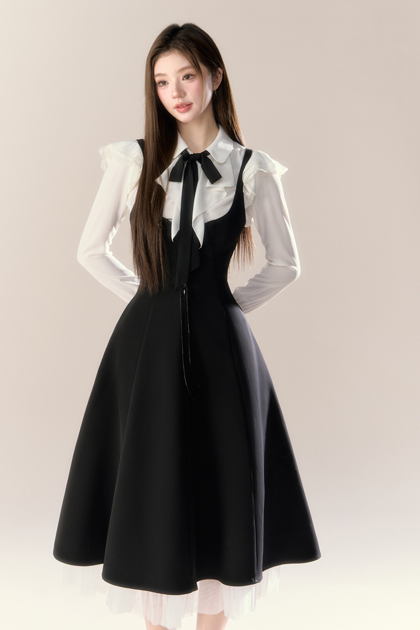 French Blouse + Suspender Skirt