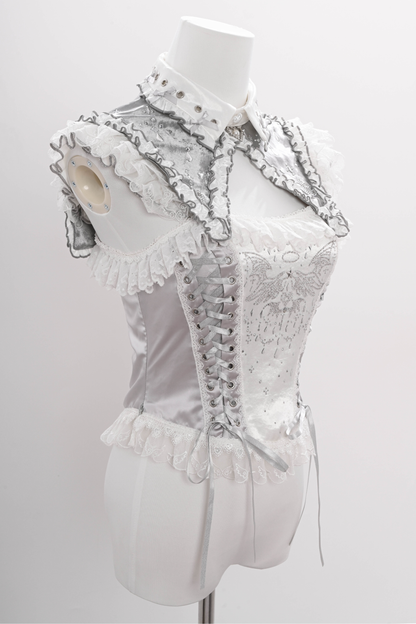 Metallic Angel Rhinestone Top